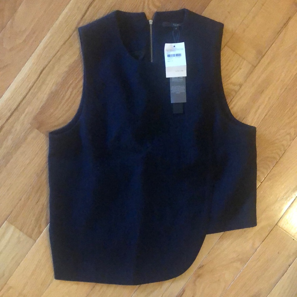 Navy Tibi Top